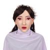 Full Silicone Make Up Mask Realistic Female Headgear Men To Women Headwear for Crossdressers Cosplay Halloween With Make Up
