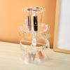 Rotating Earrings Display Stand Versatile Clear Jewelry Organizer Shelf Three Layer Rotating Jewellery Exhibition Rack