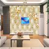 Blumentapete europäischen weichen Paket 3D Wandbild Wohnzimmer Schlafzimmer Home Decor Wallpaper