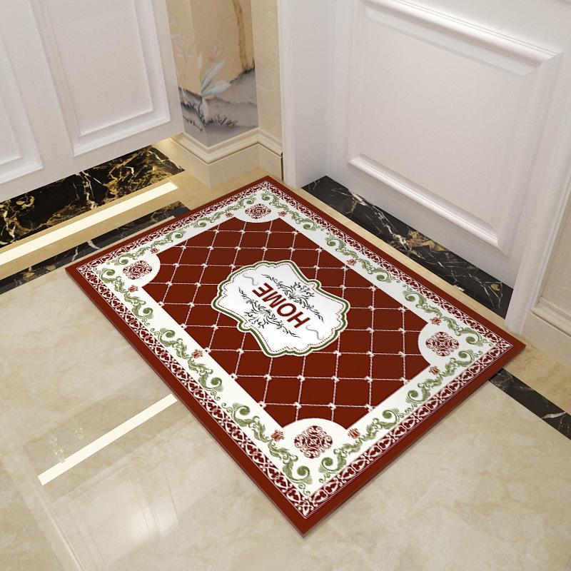 Home Floor Mat European Style Luxury Bathroom Non Slip Floor Mat Door Mat Bathroom Absorbent Floor Mat