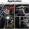 EVIL ENERGY 5/16 Barb Fuel Pressure Gauge Fitting Adapter with 1/8 NPT Sensor Gage Port Aluminum Black