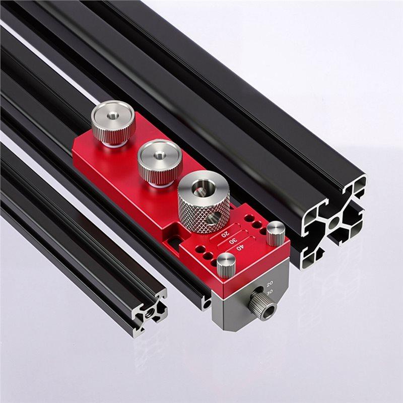 AB34-Aluminiumprofil-Bohrführungsprofile Bohrschablone für Aluminium-Strangpressprofile der Serien 20 30 40