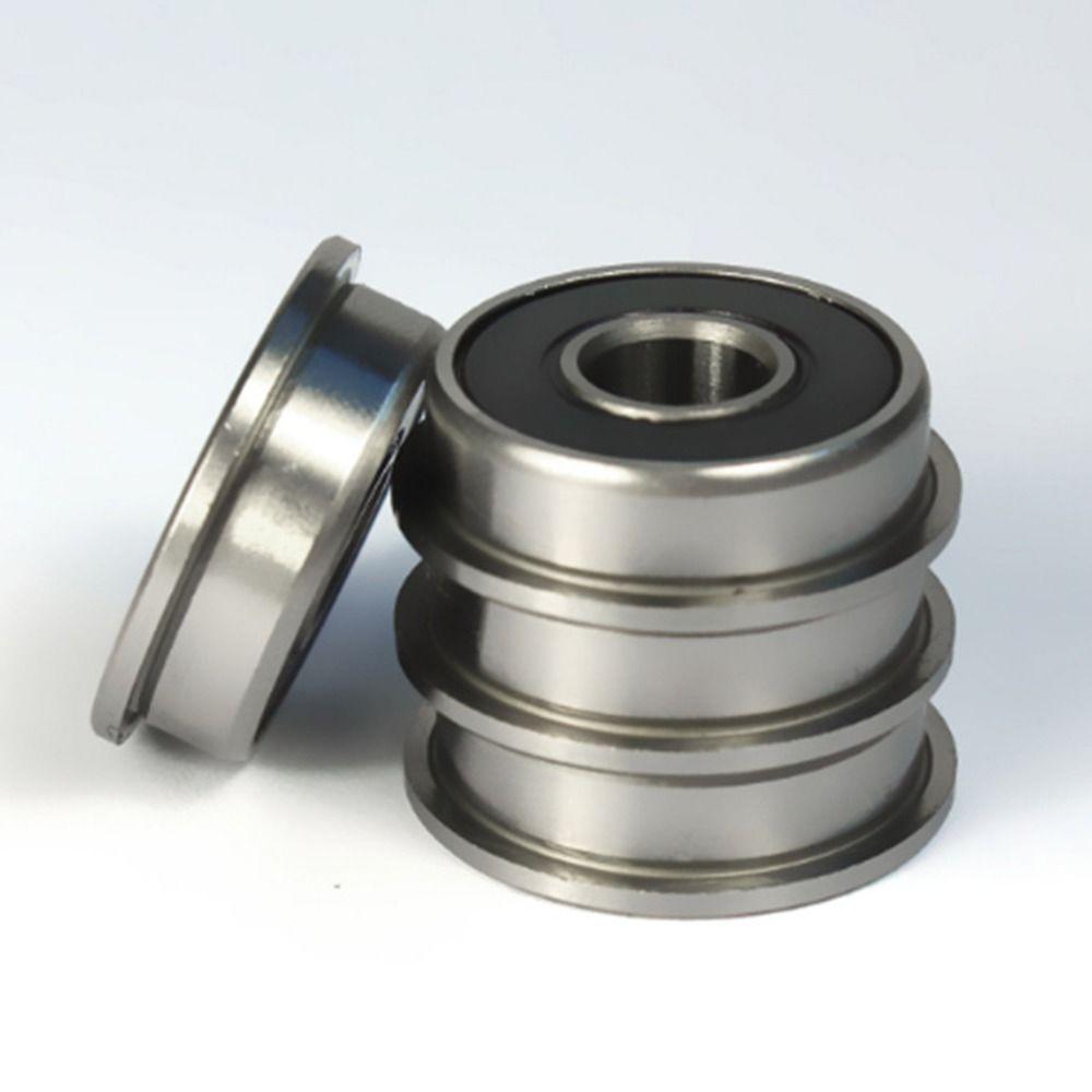 4 ks FR8-2RS přírubová ložiska s chromovanou ocelí, miniaturní kuličková ložiska, nízký střední motor