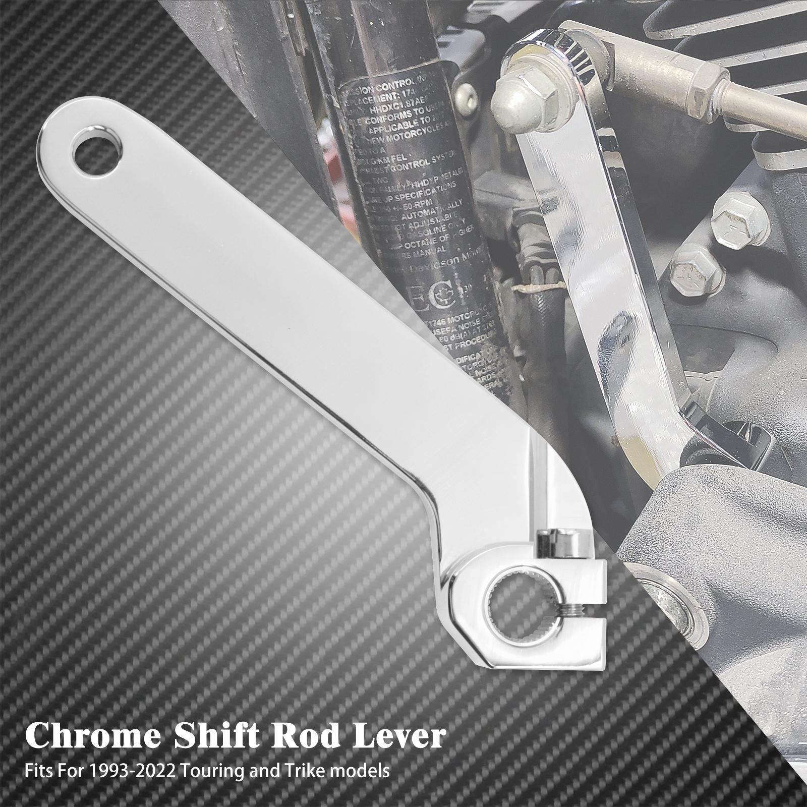 

Хромированный внутренний рычаг переключения передач мотоцикла, кронштейн рычага переключения передач для Harley Touring FLHT Road King Electra Glide 84-Softail Shifter Rod Lever