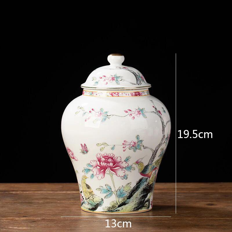 Blue and White Porcelain Tea Canister Ceramic Tea Organizer Box Storage Jars Desk Decoration Tea Jar Coffee Container Teas Caddy