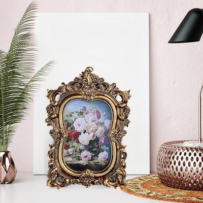 Vintage Fotoğraf Çerçevesi Galeri Sanat Süslü Tutucu Retro Resim Koridor Masaüstü için