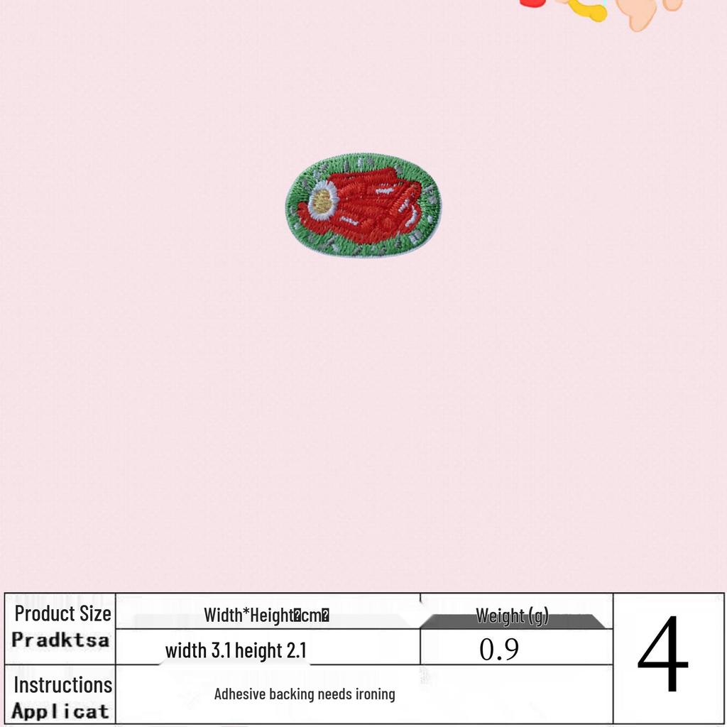 Korean Cartoon Embroidered Cloth Patch - Handmade Applique Label for DIY Projects