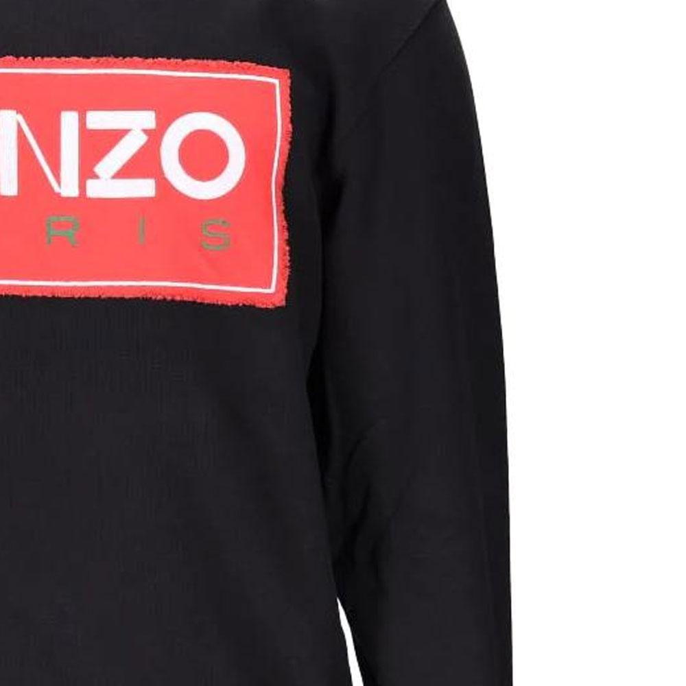 KENZO Logo Printed Crewneck Sweatshirt FD55SW4474ME-99J