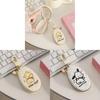 Pooh Bear Cartoon Large Capacity Key Wallet With Leather For Women And Men