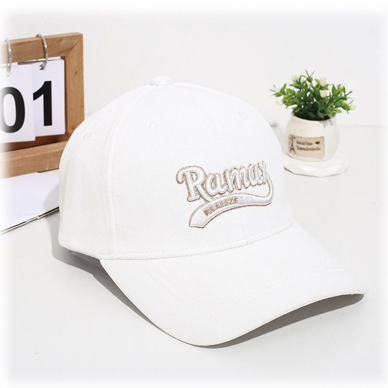 

22 new hard top three-dimensional embroidery big C letter high-end baseball hat men s and women s big head deep top cap average size белый