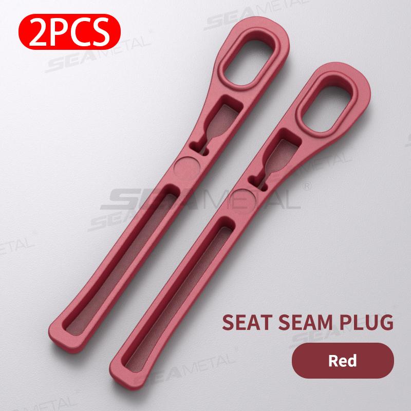 SEAMETAL Upgraded Car Seat Gap Filler 2Pcs Center Console Side Crevice Filler Strip Elastic Seat Gap Filling Strip Drop Blocker