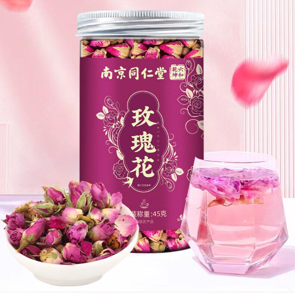 TongRenTang Rose Dried Flower Tea Pingyin Double Petal Large Flower Health Tea