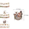 Original Forest Animal Children's Birthday Party Decor Kit With Balloons And Flags