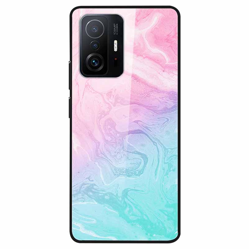 Luxury Case for Xiaomi Mi 11T Pro Cover Tempered Glass Cover for Xiaomi 11T 11 T Pro Phone Case for Xiaomi 11TPro Fundas 2021