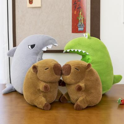 New Crocodile Capibala Plush Toy Simulation Capybara Anime Fluffty Toy Cute Animals Stuffed Pillow Doll Kids Birthday Gifts Toy