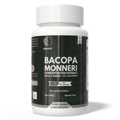 Bacopa Monnieri (Brahmi) 60 Capsules | Extract Powder | Organic
