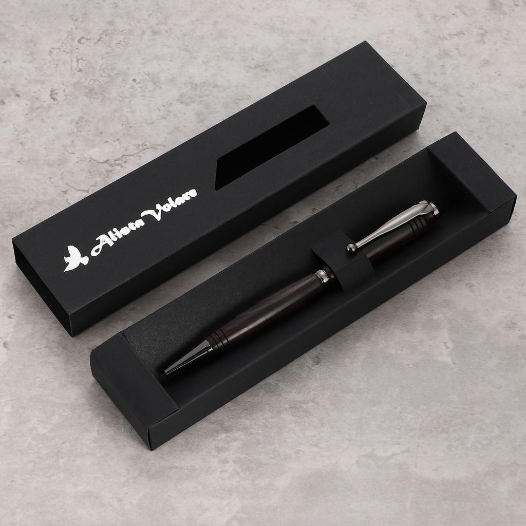 [AlistaVolare] Foresta Nero Wooden Ballpoint Pen (Ebony)