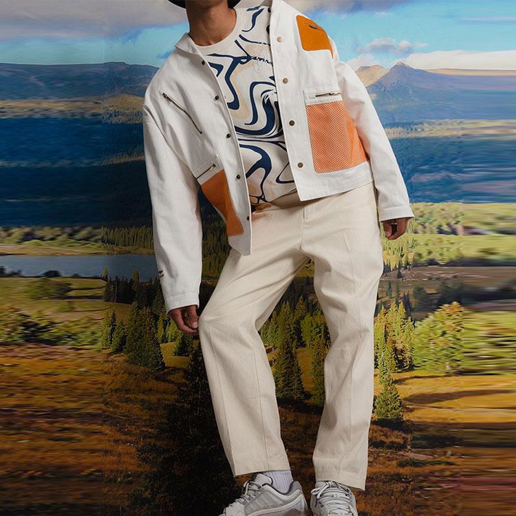 Li Ning Solid Color Straight Leg Casual Pants Unisex Pants White AKXS143-1