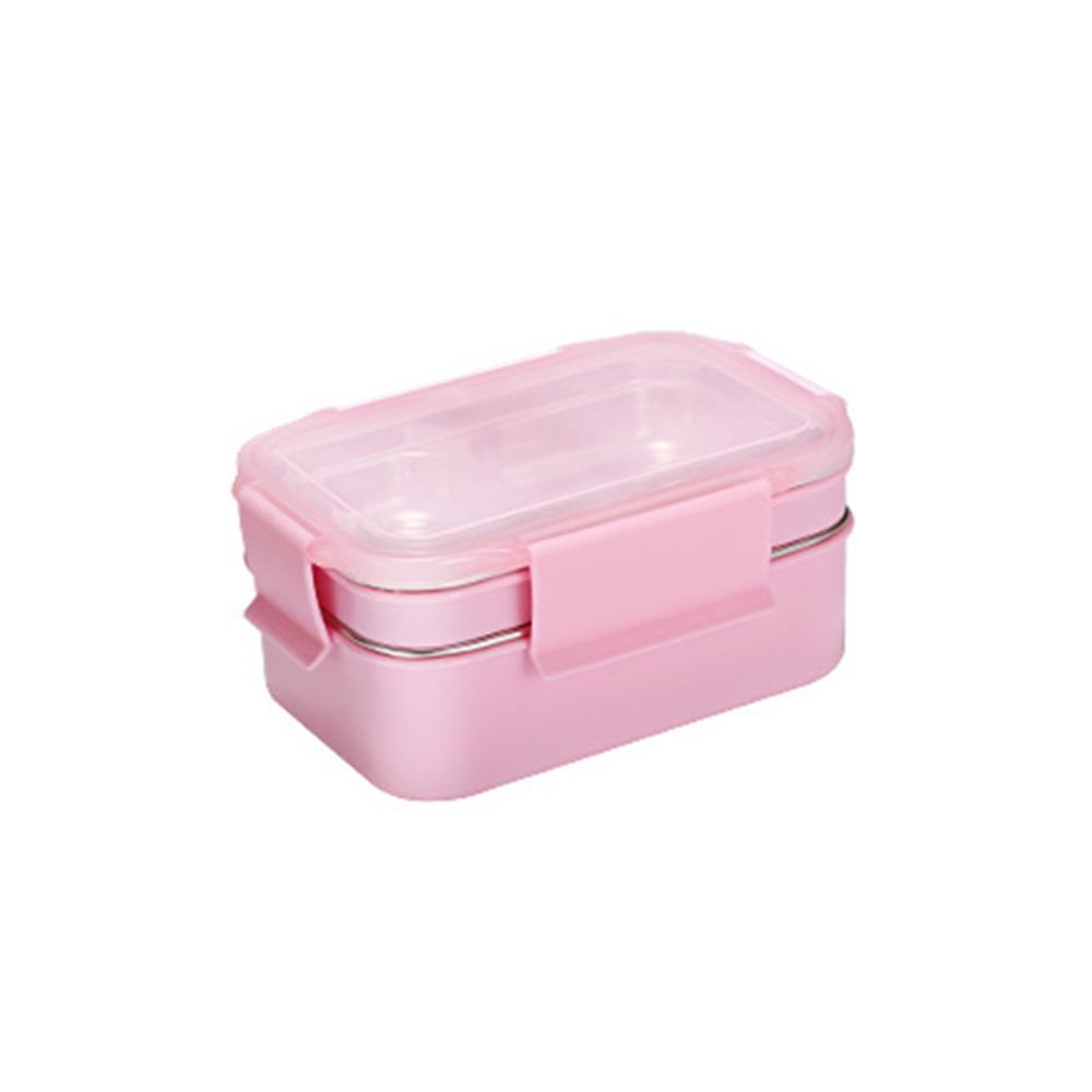 Rectangular Food Storage Box Leak-Proof Fresh-keeping Box Double Layer Thermal Lunch Box  Canteen