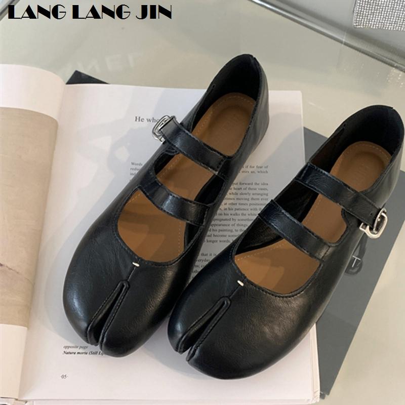 Fashion Tabi Ninja Shoes Women Flats Ballet Split Toe Ballerinas Ladies Casual Loafers Female Moccasins Comfort Autumn  Footwear