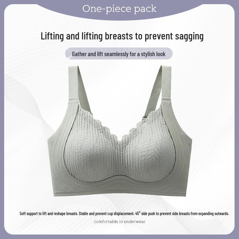 

Жіночий безшовний бюстгальтер пуш-ап - Захист від провисання, без кісточок, фіксована чашка з бічною підтримкою M (75ABC)