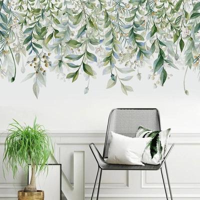 Green Plants Leaves Tropical Wall Sticker Decals PVC Home Room Mural Decor Removable