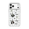 Applicable to Apple 17 mobile phone case, advanced sense 16 replaceable back plate 15promax magnetic mobile phone case, plaid panda.