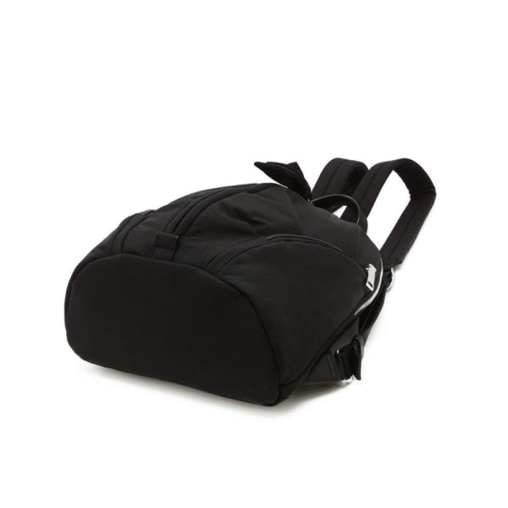 Daks Black Nylon Backpack With Logo Decorate Dcba6e850bk