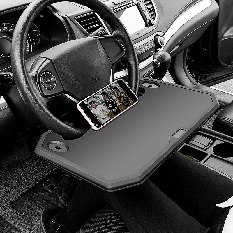 Universal Portable Car Table Steering Wheel Eat Work T Drink Coffee Goods Holder Tray Laptop Computer Desk Stand Seat