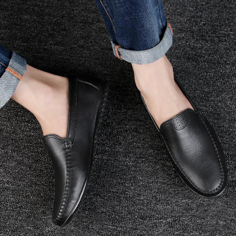 Fashion Handmade Men Casual Shoes Mens Slip On Flats 2024 New Men's Monk Strap Shoes Genuine Leather Fashion Wedding Dress Shoes Men