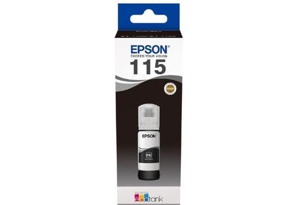 Epson 115 Ecotank (C13T07C14A) Ink Refill Bottle, Black