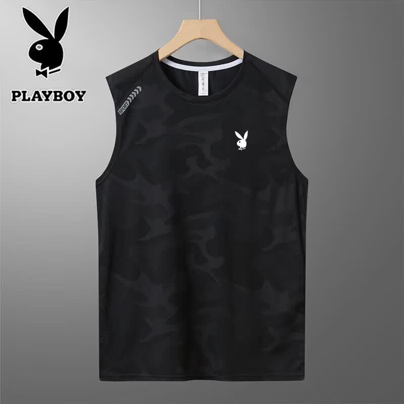 PLAYBOY Men s Ice Silk Breathable Summer Top 4XL