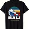 Bali Indonesia T Shirt Unisexs Vintage Top For Everyday Wear Fashion Unisex Designer Clothes Streetwear Homme Comfortable