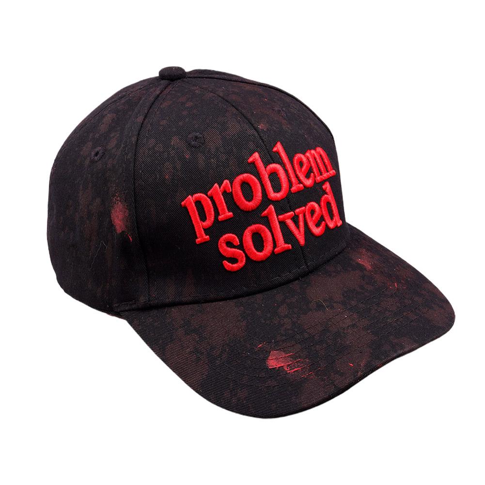 Baseball Hat Dark Blood Stain Print 3D Embroidery Problem Solved Unisex Sun Protection Baseball Hat Halloween Party Baseball Cap