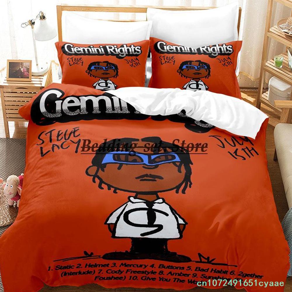 Steve Lacy Bedding Set Single Twin Full Queen King Size Bed Set Aldult Kid Bedroom Duvetcover Sets 3D Print Anime Bed Sheet Set