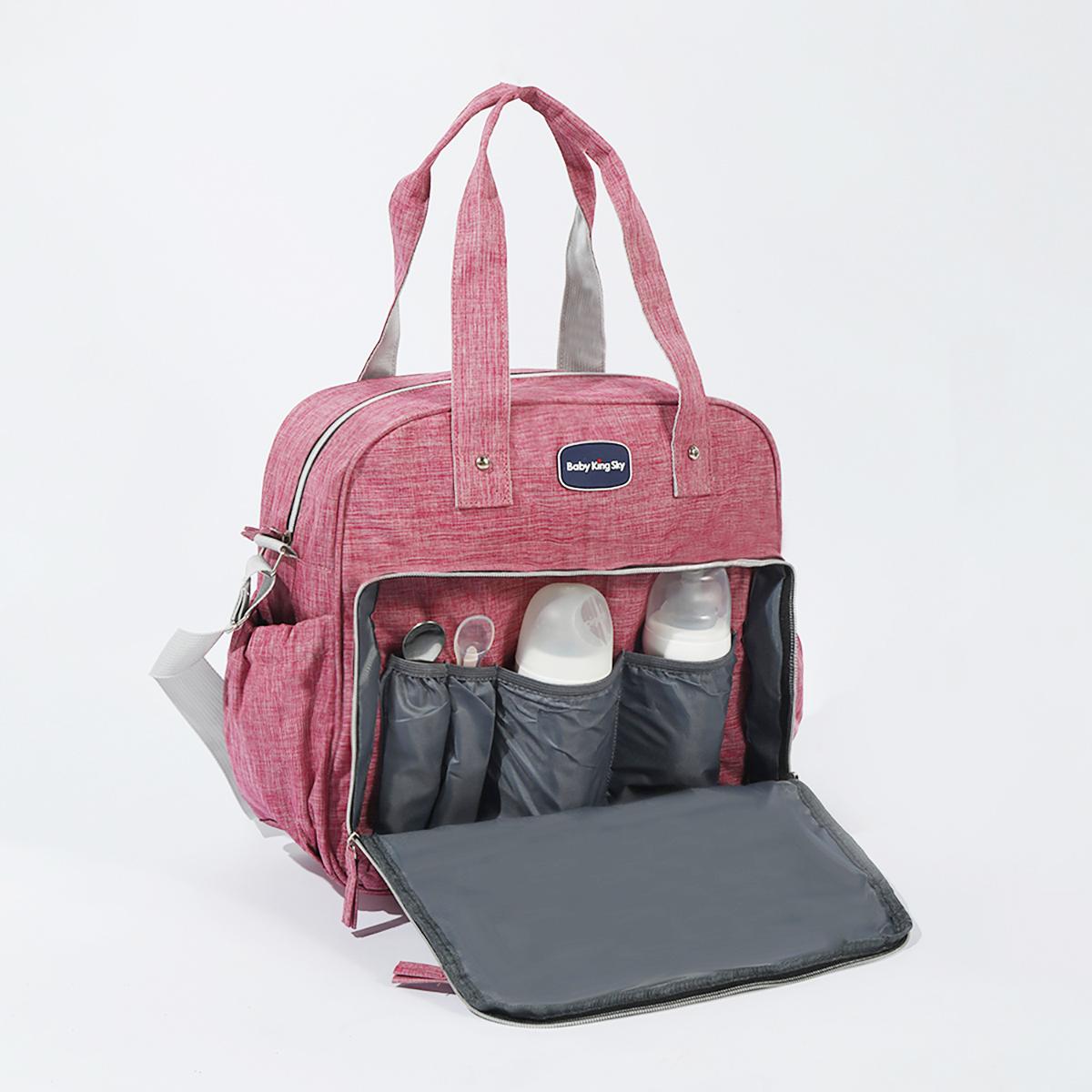 

Модная и высококачественная одноплечевая ручная сумка для мамы с ромбовидной сеткой, большой вместимости, многофункциональная, диагональная сумка для подгузников красный