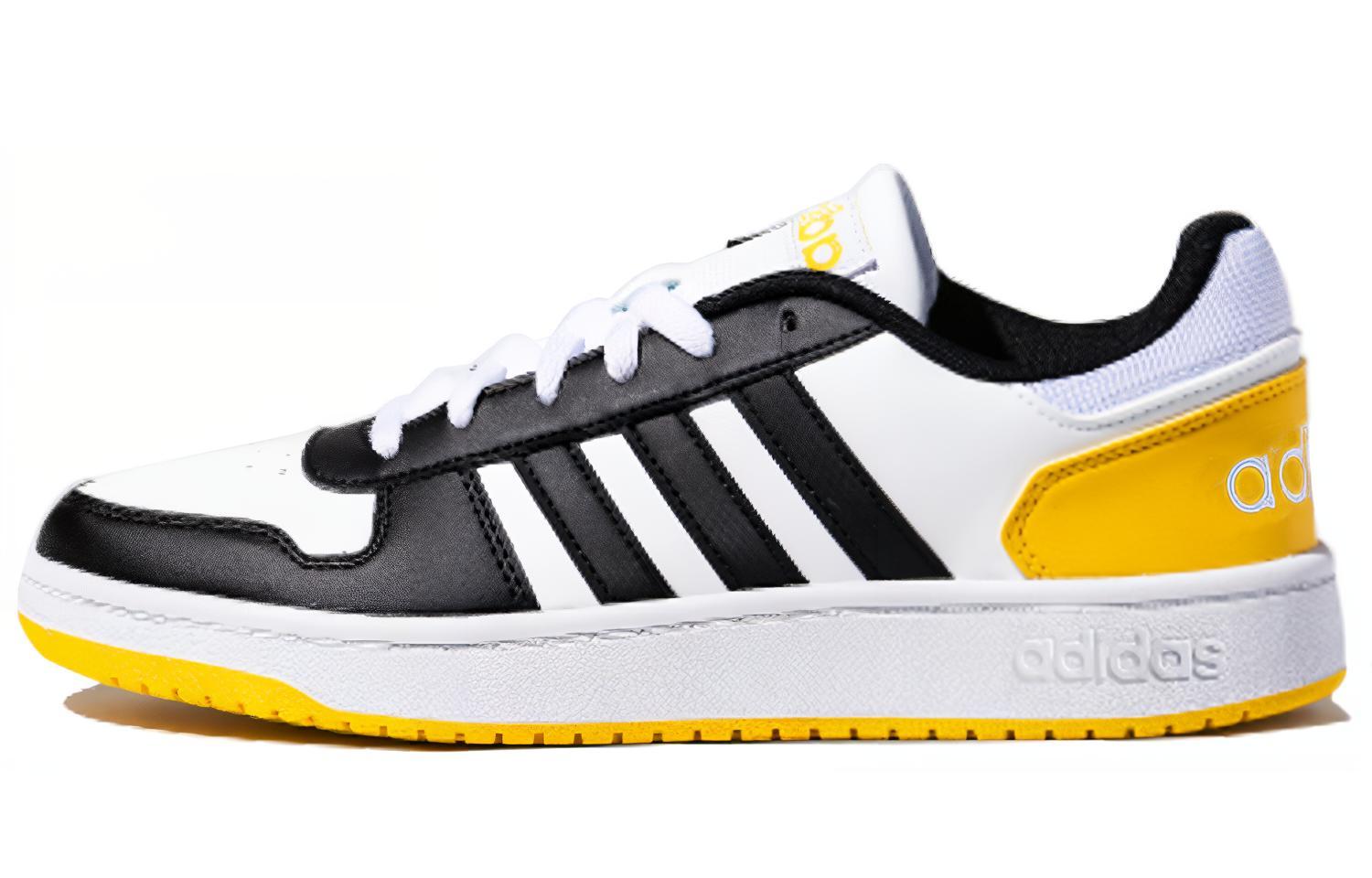 Adidas Hoops 2.0  Black White Yellow  FW5993 43⅓