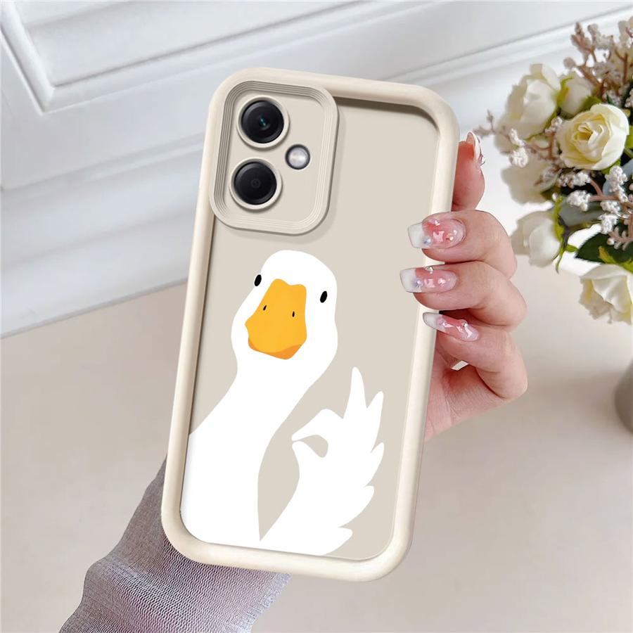 Cute Cartoon Duck Soft Shell Case for Xiaomi Redmi Note 13 12S 10S 12 14 Pro Plus 11Pro 11S 10 11 13Pro+ 14Pro+ 12Pro+