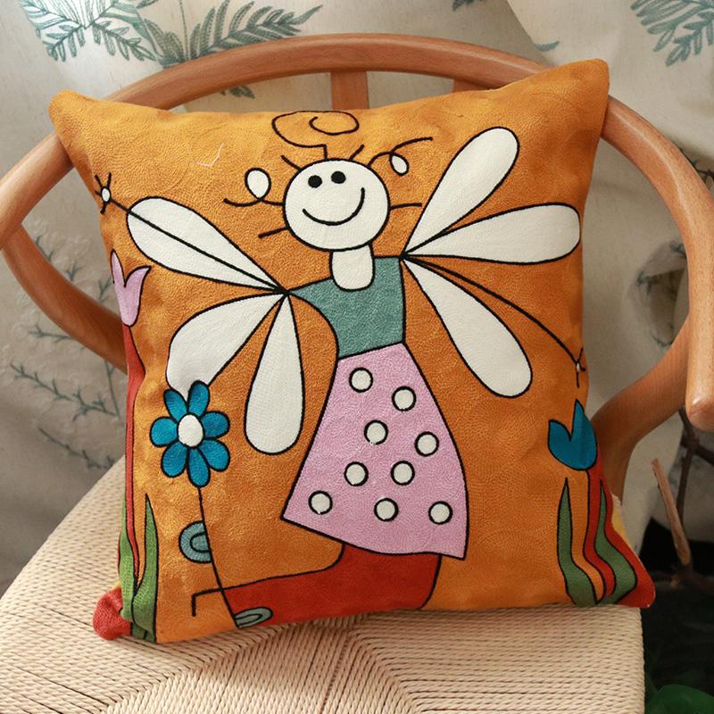 Picasso Embroidered Decorative Throw Pillowcases Abstract Creative Decoration for Home Sofa Pillow Cover