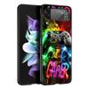 Technology Game Console Hard PC Phone Case For Samsung Galaxy Z Flip 7 6 5 4 Black Cover For Galaxy Z Flip 3 Foldable Shell Bags