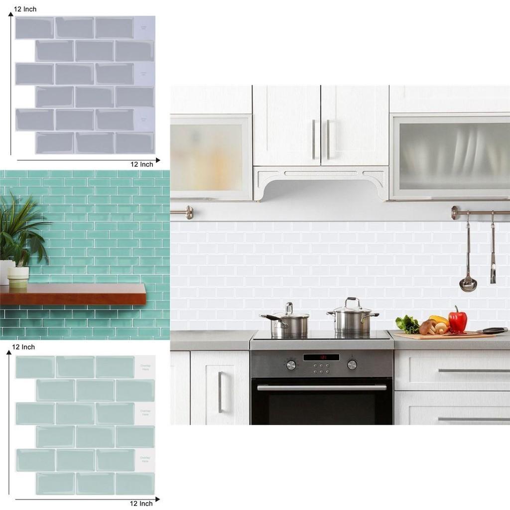 Vibrant 3d Self Adhesive Sticker Kitchen Tile Backsplash For Bathroom Wall Art