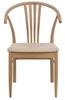 WOODEN CHAIR York bleached oak STRING SEAT jute