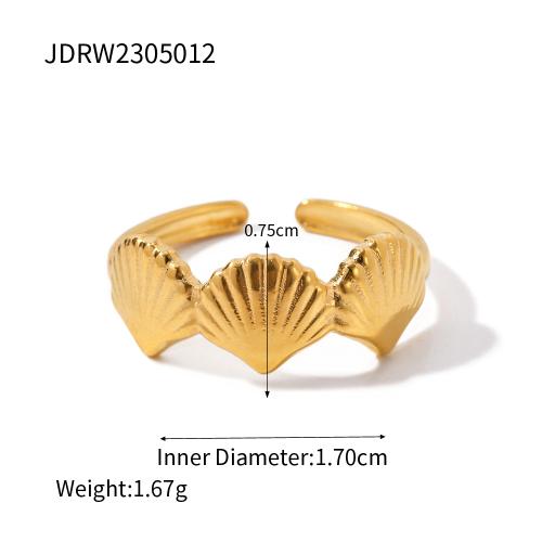 Wholesale Twisted Link Chain Open Rings Stainless Steel Jewelry  Gold Plated Adjustable Finger Rings For Women Party Gift