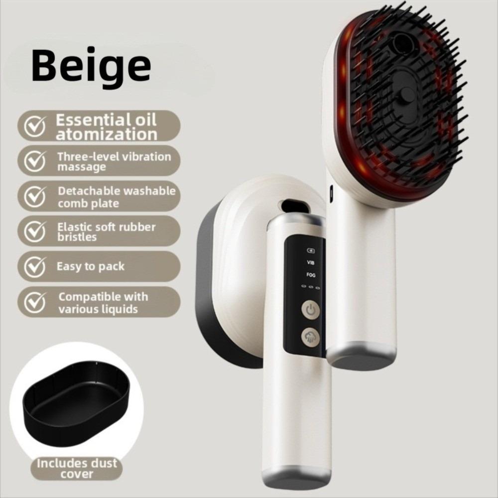 Anti-Frizz Large Tank Electric Spray Hair Brush 2-In-1 Misting Hair Brush  Barber Shop Salon