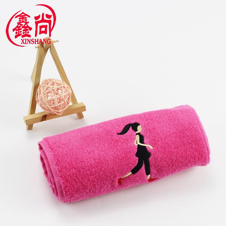 Cotton sports towel 20 * 110 extended marathon yoga sports running towel embroidery