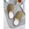Daiso Cozy Fur Corduroy Living Room Shoes 250 270 Mm Khaki