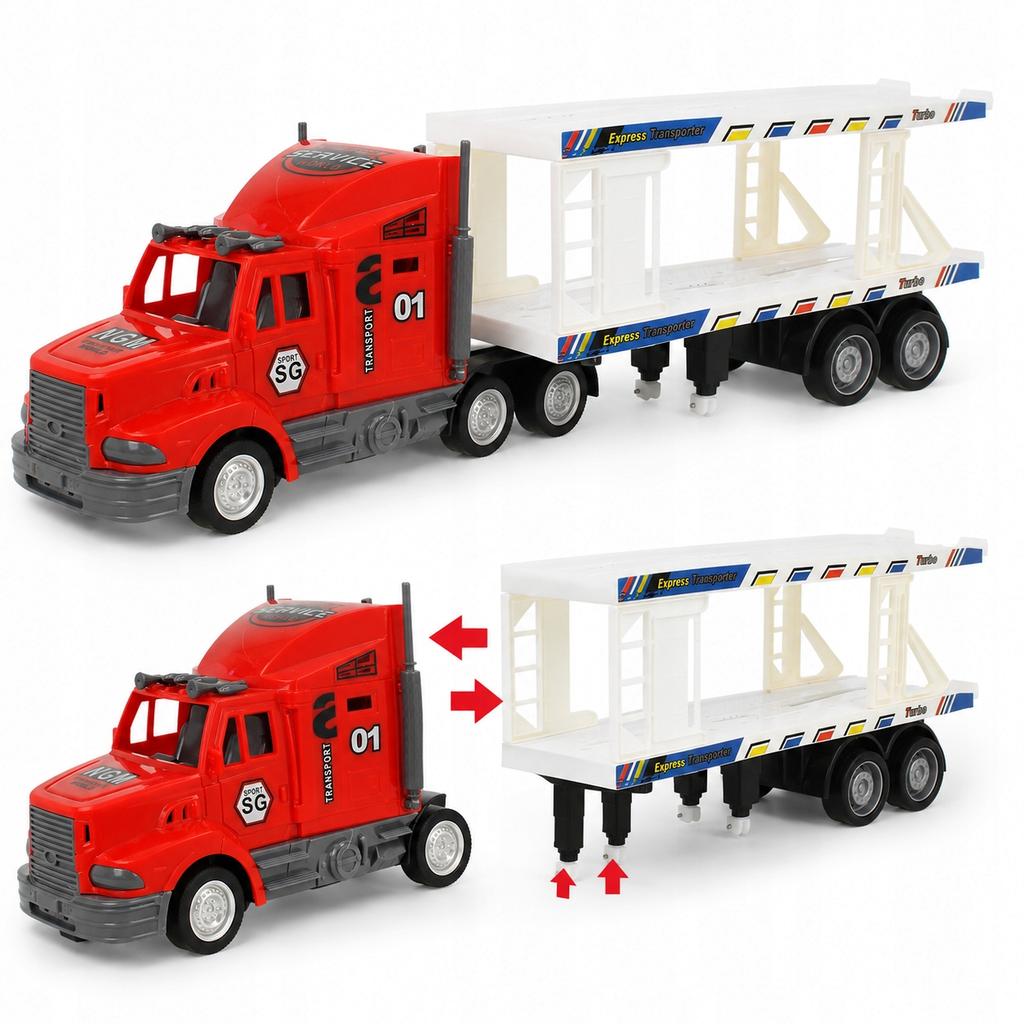 [PACZB][5] Large RC Truck + 4 Construction Vehicles (U953 + 5x B17) U953Z