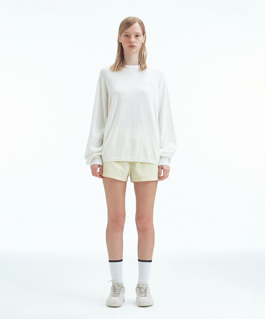 REST&RECREATION Layered Crew Neck Knit - Ivory
