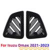 2Pcs Dashboard Air Vent Cover for ISUZU DMAX D-MAX 2026 2026 2026 AC Outlet Trim Carbon Fiber Sticker Interior Accessories