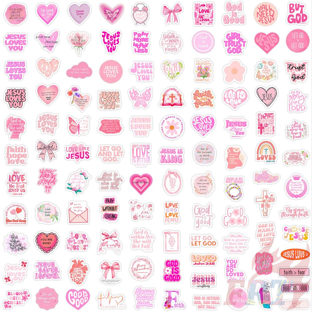 

125 шт./Набір Рожевий Біблійний Вислів Міні Щоденник Ручні Наліпки DIY Скрапбуки Альбом Декор Наліпки